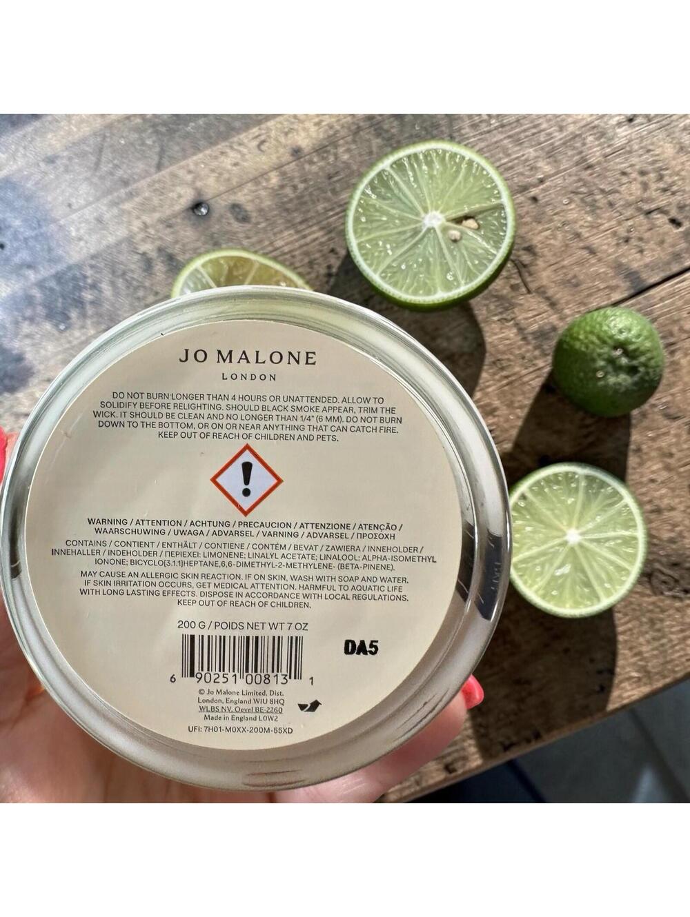 Jo Malone London Lime Basil & Mandarin Home Candle 7.1 oz Sealed with bow!! - Picture 4 of 5